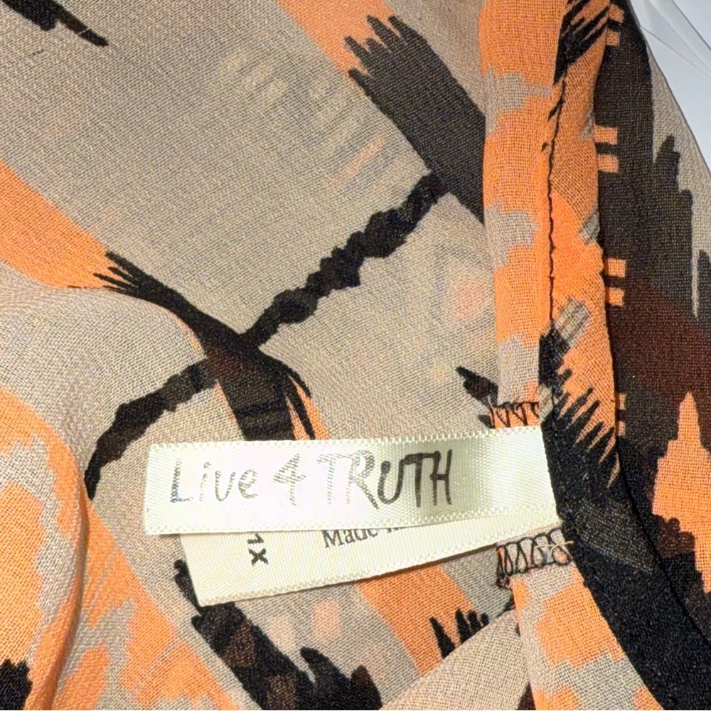 Live 4 Truth Aztec Tribal Fringe Tunic Tank Boho Festival Top 1X - Picture 5 of 9